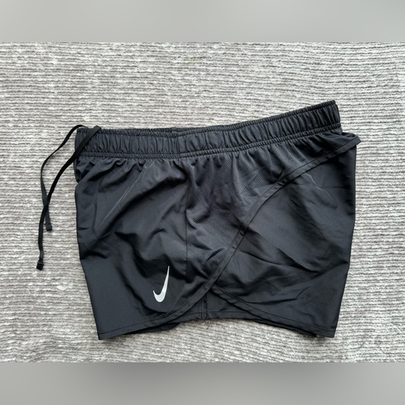 Nike Dri-FIT Tempo Race Women's Running Shorts Black/White Size L - Picture 7 of 9
